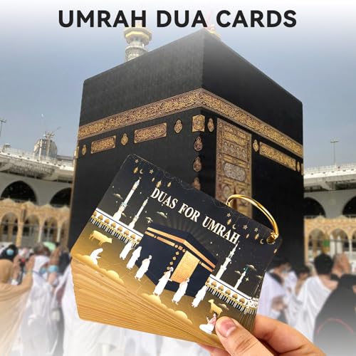 Umrah Dua 카드, Step by Step Guide Duas, Umrah Essentials 기도 카드 lslamic 여성 남성용