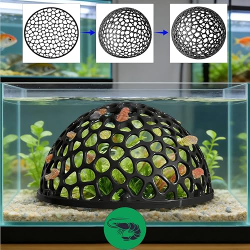 3Pcs Black Shrimp Caves, Shrimp Hides for Aquarium, Shrimps Hide Decorations, Aquarium Hideout, Fish Tank Porous Cave Shelter Hideout for Shrimps and Small Fish