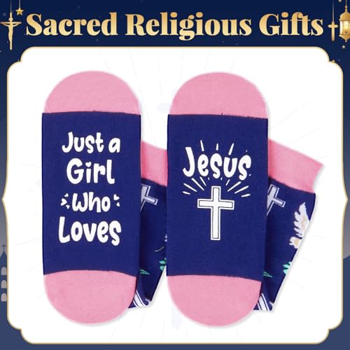 HAPPYPOP Christian Gifts Ideas - Christian Religious Jesus Socks Pastor Gifts