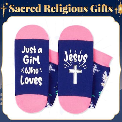 HAPPYPOP Christian Gifts Ideas - Christian Religious Jesus Socks Pastor Gifts