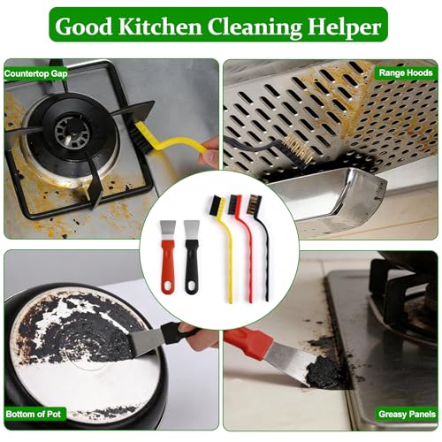 19PCS Crevice Cleaning Brush,Hard Bristle Gap Scrubber Tools for Window Tracks & Shower Doors,Bathroom Grout, for Kitchen, Bathroom, Grout, Sink, Cup, Teapot, Bottle, Blender
