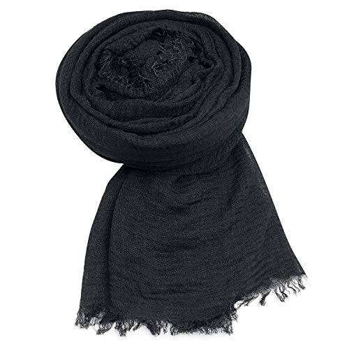 Women Scarf Shawl for All Season 3PCS Scarve Wrap Scarve. - color: White, Black, Bean Paste