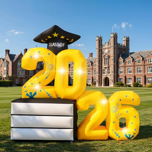 Lewondr 5.7FT Graduation Inflatable Outdoor Decorations, Inflatable 2026 Marquee Numbers, Blow up Yard Decoration with 7 LED Lights for Graduation Party, 2026 Grad Decor for College High School - style: 2026 Numbers