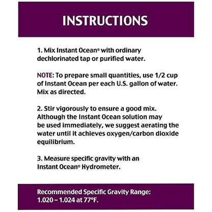 Instant Ocean Sea Salt for Marine Fish Tank Aquariums, Nitrate & Phosphate-Free - size: 160 Gallon