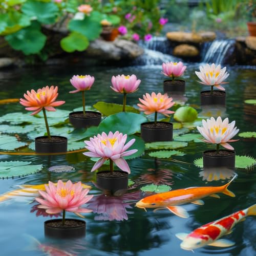 4 Pcs Large Aquatic Pond Planting Bags 10 x 12 Inch Reusable Fabric Pond Plant Pots 5 Gallon Breathable Aquatic Plant Basket Grow Bags for Bog Plants Water Lily Lotus Garden - size: 10 x 12 inch