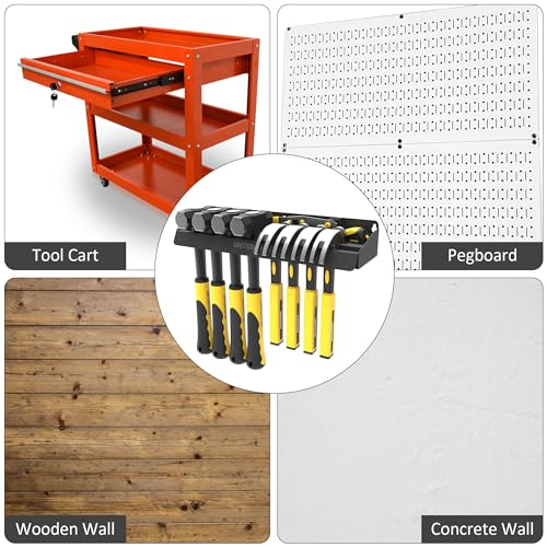 UNITEDPOWER Hammer Holder, Wall Mount Storage Rack Organizer for Workshop, Shed, Garage, Home, Fit Most of Hammer or Small Tools - style: Hammer Holder
