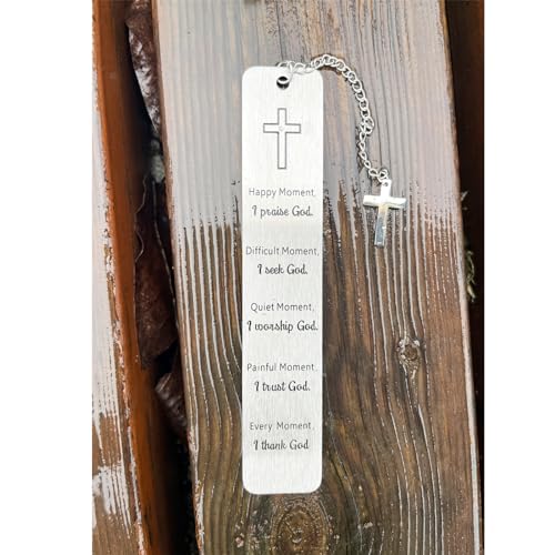 성경 책갈피 책 마커, 금속 기독교 책갈피 선물 액세서리 (I Praise God) - style: 하나님을 찬양합니다