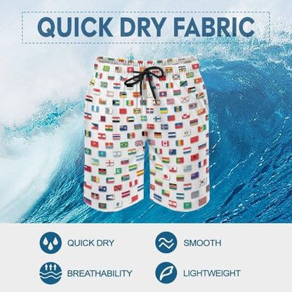 Mens Trunks Breathable Quick Dry Mesh Lining Holiday Party Beach Board Shorts - color: Style-10, size: Medium
