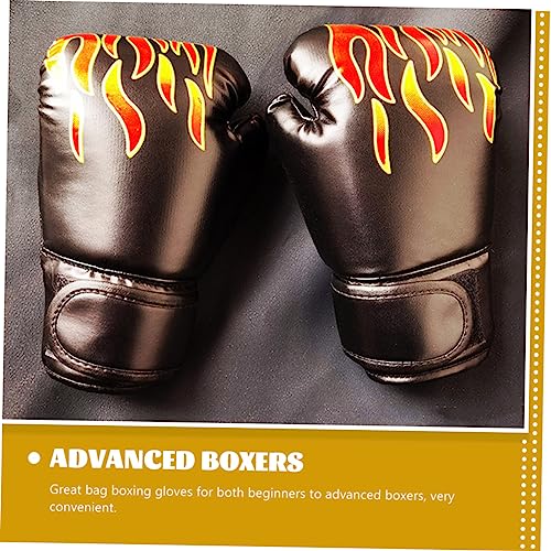 Sosoport 1 Pair Kickboxing Children's Boxing Gloves Glove Mittens Boxing Gloves Boxing Gloves for 3-8 Years - color: Black