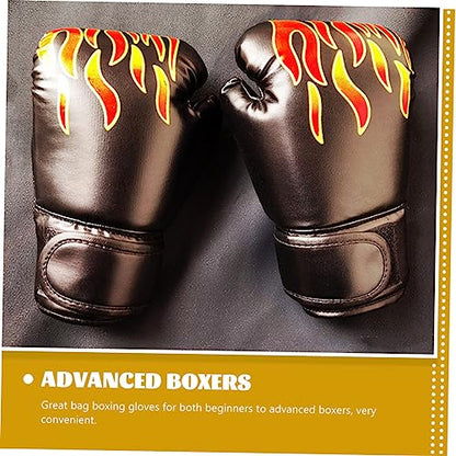 Sosoport 1 Pair Kickboxing Children's Boxing Gloves Glove Mittens Boxing Gloves Boxing Gloves for 3-8 Years - color: Black