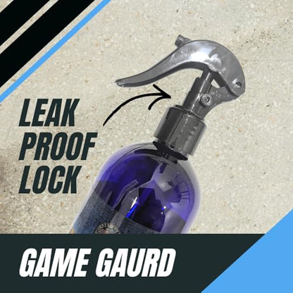 Game Guard Sport Odor Eliminator Spray (16oz, 2-Pack) – Gear Deodorizer for Hockey, Lacrosse, Gym Bags & Boxing Gloves – Ocean Breeze & Peppermint Scent – Leak-Proof Locking Spray Head