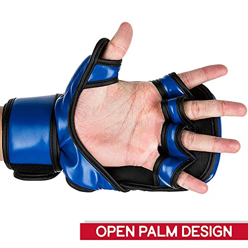 UFC 8oz MMA Sparring Gloves - color: Blue, size: Large-X-Large