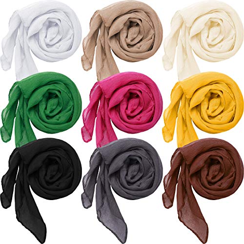 Patelai Women Summer Cotton Scarves Lady Light Soft Long Scarf Linen Beach Shawl Wrap, Candy Color - color: Plain