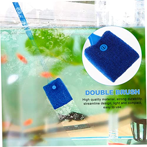 COLLBATH 7pcs Aquarium Cleaning Tool with Stainless Steel Brush Tweezers and Fishing Net Essential Tank Plant Tools for Easy Maintenance