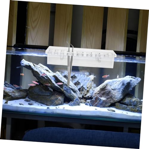 BESPORTBLE Aquarium Tool Holder Grooves for Scissors and Tweezers Wall-Mounted Organizer for Aquatic Plant Cleaning and Maintenance Compact Storage for Fish Tank Accessories