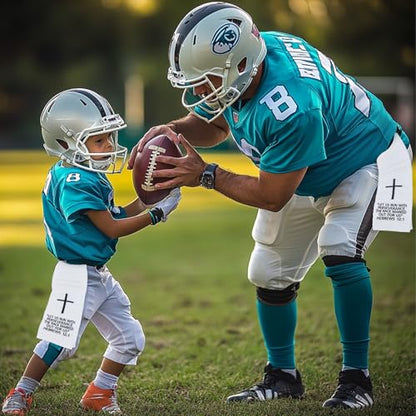 lotoo Christian Cross Football Towel Cotton,White Quarterback Qb Sports Towels,Bible Verse Football Towels for Football Jesus Faith - color: Hebrews 12:1