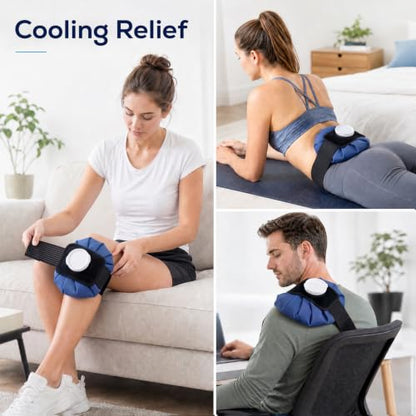 2 PCS Upgrade Ice Pack Injuries Reusable,11in & 9in Ice Bags Hot Water for Injuries, Soothe Pain and Stay Cool, Old School Style and Traditional Ice Packs, Versatile and Easy to Carry - size: 9+11 Inch