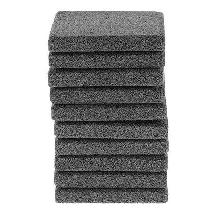 BESPORTBLE 10pcs Ceramic Coral Bases Square Coral Mounts Stand Fish Tank Decorations Stable Lightweight Non Deformable Safe Material and Aquatic Use