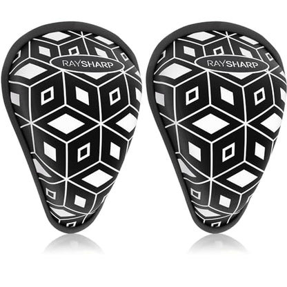 RAYSHARP Baseball Cup Youth Boys - Soft Foam Protective Cup Ages 7-12 Kids Athletic Cup for Football Lacrosse Hockey MMA Baseball Accessories - color: 2 Pack Black White