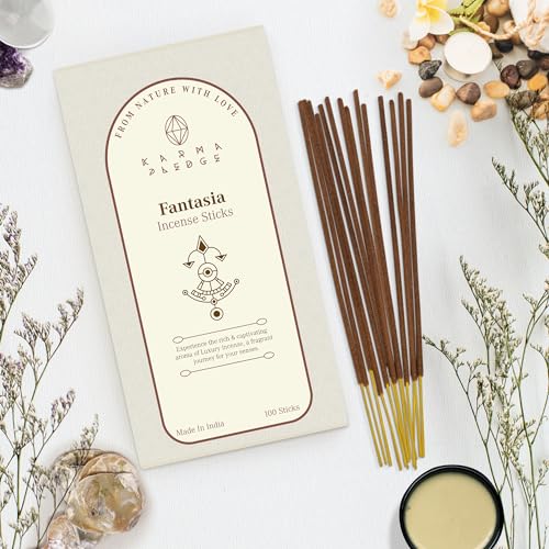 KarmaPledge Fantasia Incense Sticks, Burn Time 45-60 Min, 100 Sticks - color: Fantasia