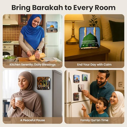 Quran Magnet Speaker for Fridge - Preloaded Surah Audio Player with Islamic Recitations, Portable Magnetic, USB-C Rechargeable, Touch Control, Ramadan & Eid Gifts, Islamic Gifts (Surah Maryam) - color: Surah Maryam - Mishary Alafasy