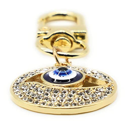 Evil Eye Keychains Car Key Ring Bag Purse Charm for Women Men - Good Luck Amulet Protection - color: I