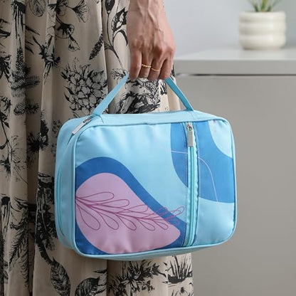 Mr. Pen- Bible Cover Case | Carrying Book Case with Durable Handle and Zippered Pocket, Bible Protective Church Bag for Men & Women, Christian Gifts - color: Aqua Flora