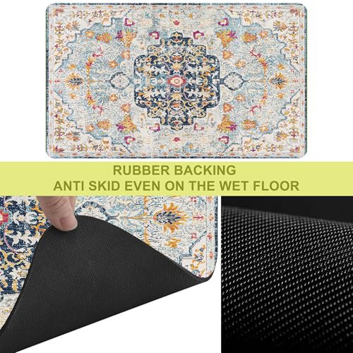 Cat Food Mat Pet Feeding Mats Dog Bowls Mat Cat Water Mat 12x20 Inch Boho6 - color: Bohemia Style 06