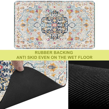Cat Food Mat Pet Feeding Mats Dog Bowls Mat Cat Water Mat 12x20 Inch Boho6 - color: Bohemia Style 06