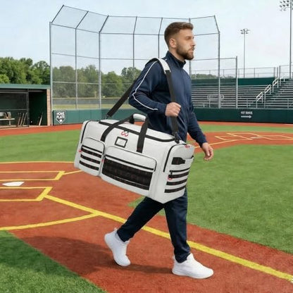135L Large Duffle Bag, Heavy Duty Duffle Bag for Travel, Extra Large Sports Gym Equipment Bag for Soccer Baseball Basketball Hockey Football, Grey - color: Grey