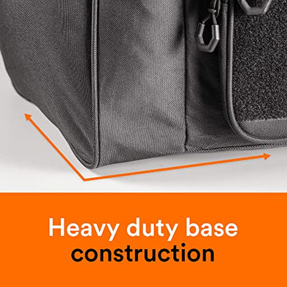 Fitdom 130L 36" Heavy Duty Extra Large Sports Gym Equipment Travel Duffle Bag W/Adjustable Shoulder Strap & 7 Compartments. Perfect for Soccer Baseball Basketball Hockey Football, Team Coaches & More - color: Black