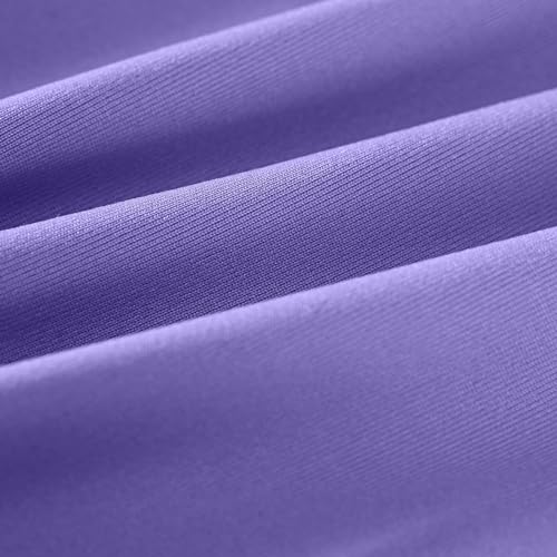 Women's Cool Shawl Arm Sleeves with Finger Holes Premium Sun Protection Long Sleeves for Hiking Fishing Running - color: Purple
