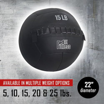 Fitness First Soft Wall Ball, 5-25 LBS, Durable Reinforced for Core Strength Building, Cardio - size: 20lb, new