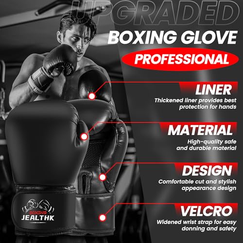 Heavy Punching Bag Set for Adults Boxing Training MMA Muay Thai Home Gym | 4ft Heavy Boxing Bag Set , 12oz Gloves Included, MMA, Taekwondo, Muay Thai, Home Gym, Unfilled