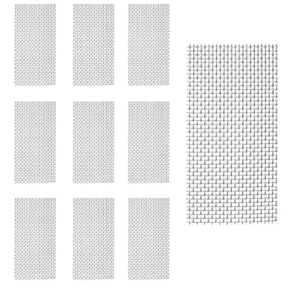 LQ Industrial 10PCS 10x5cm Stainless Steel Wire Mesh Pad Aquarium Fish Tank Plants Moss Net
