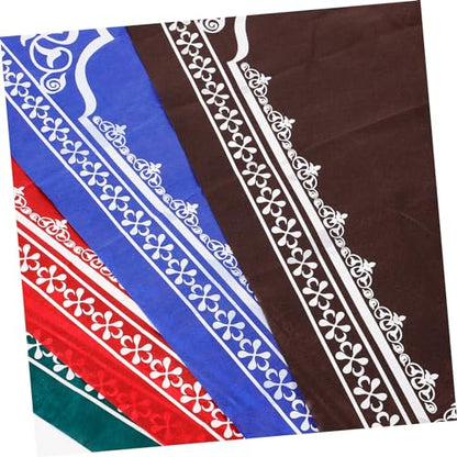 PRETYZOOM Travel Prayer Mat Compact Muslim Prayer Rug Decorative Islamic Patterns