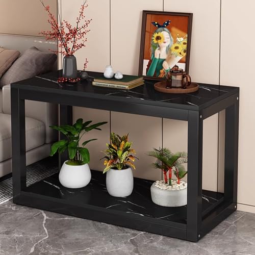 Aquarium Stand, Vertical Reptile Tank Stand, Marble Texture Panel, Steel Frame, Multi-Layer Storage Design, Suitable for Home and Office Use(Black,50x30cm/19.7x11.8in) - color: Black, size: 50x30cm/19.7x11.8in