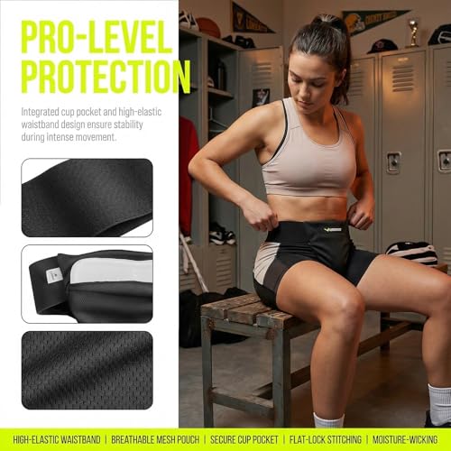 VPRO Female Groin Protector, Groin Guard Athletic Pelvic Cup for Sports - size: Adult,Large