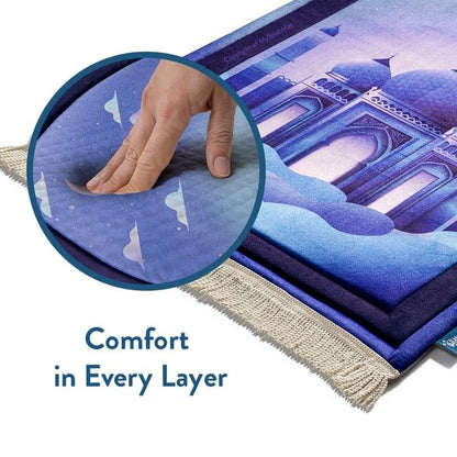 Junior Prayer Mat – Cushioned Comfort (Violet Night)