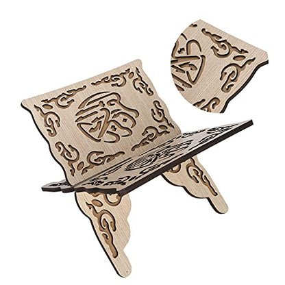 Quran Folding Stand, Quran Holders Muslim Prayer Book Quran Stand Muslim Stand for Practical Home Decoration