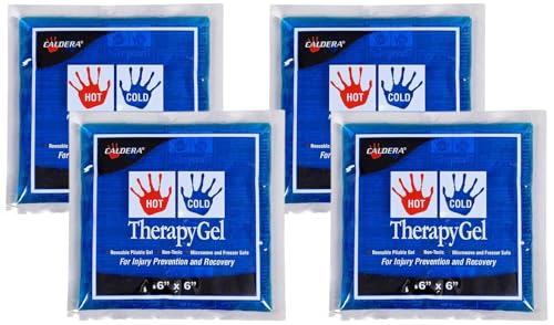 Caldera Hot & Cold Therapy Gel - 6" x 6" (Pack of 4) - size: 6x6 Inch (Pack of 4)