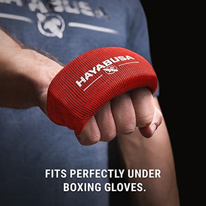 Hayabusa Boxing Knuckle Guards - color: Red, size: Large-X-Large