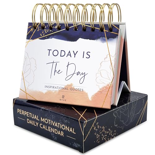 Motivational Calendar, 366 Daily Affirmations, Inspirational Gift for Women - color: Blue - Motivational for Women
