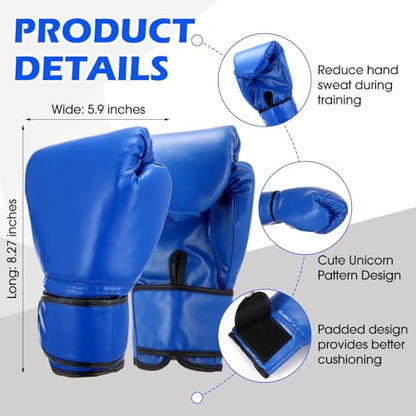 Arrowbash Set of 2 Boxing Headgear and Gloves for Adults 10oz Boxing Gloves Full Face Headgear Sparring Equipment for Martial Arts Muay Kickboxing Taekwondo Karate Training - color: Black & Blue, style: Classic