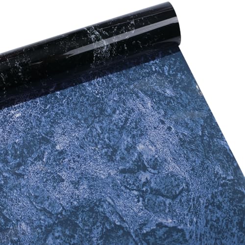 CREATCABIN Aquarium Background Sticker Self-Adhesive Stickers Decals Decor Home Office Aquariums Gift for Fishkeeping Enthusiasts Aquascaping Hobbyists 23.62x11.81 Inch Black Mottled Rock Face - style: Mottled rock face