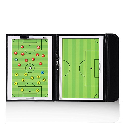 Pure Vie Portable Magnetic Soccer Coaching Board Football Tactics Clipboard | Soccer Strategy Whiteboard for Coaches Training and Matches, Dry Erase Board with Magnet, Pen Football Sport Coach Must Haves - color: 20.86'' X 12.20''