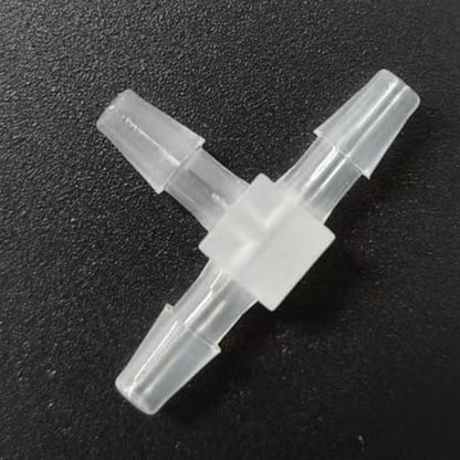 3 Way Tee Connector Equal Barbed T-Fitting 3 Way Hose Barb Adapter for Laboratory Biochemical Analytical Instruments Food Machinery Aquarium Equipment 100pc/pk (3.2mm 1/8'' Sq) - size: 3.2mm 1/8'' Sq