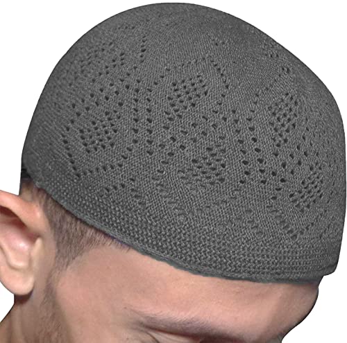 bonballoon Wholesale Kufi Kofi Lot of 4 Pcs Colors Muslim Koofi Hat Topi Cotton Turkish Skull Islamic Prayer Takke Knit Style Helmet Liner Hats Caps for Men