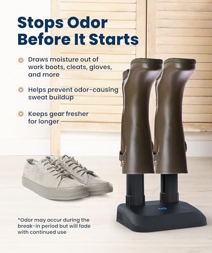 Everlasting Comfort Electric Boot Dryer for Work Boots, Silent Portable Shoe Dryer with Timer for Shoes, Boots and Cleats, Quick-Dry Glove Dryer Boot Warmer for Gloves, Helmets and Sneakers(Standard) - size: 1 Pair