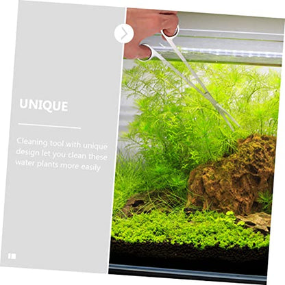 HANABASS 1set Aquatic Plant Cleaning Tools Scissors Ergonomic Tweezers and Landscape Spatula for Tank Maintenance